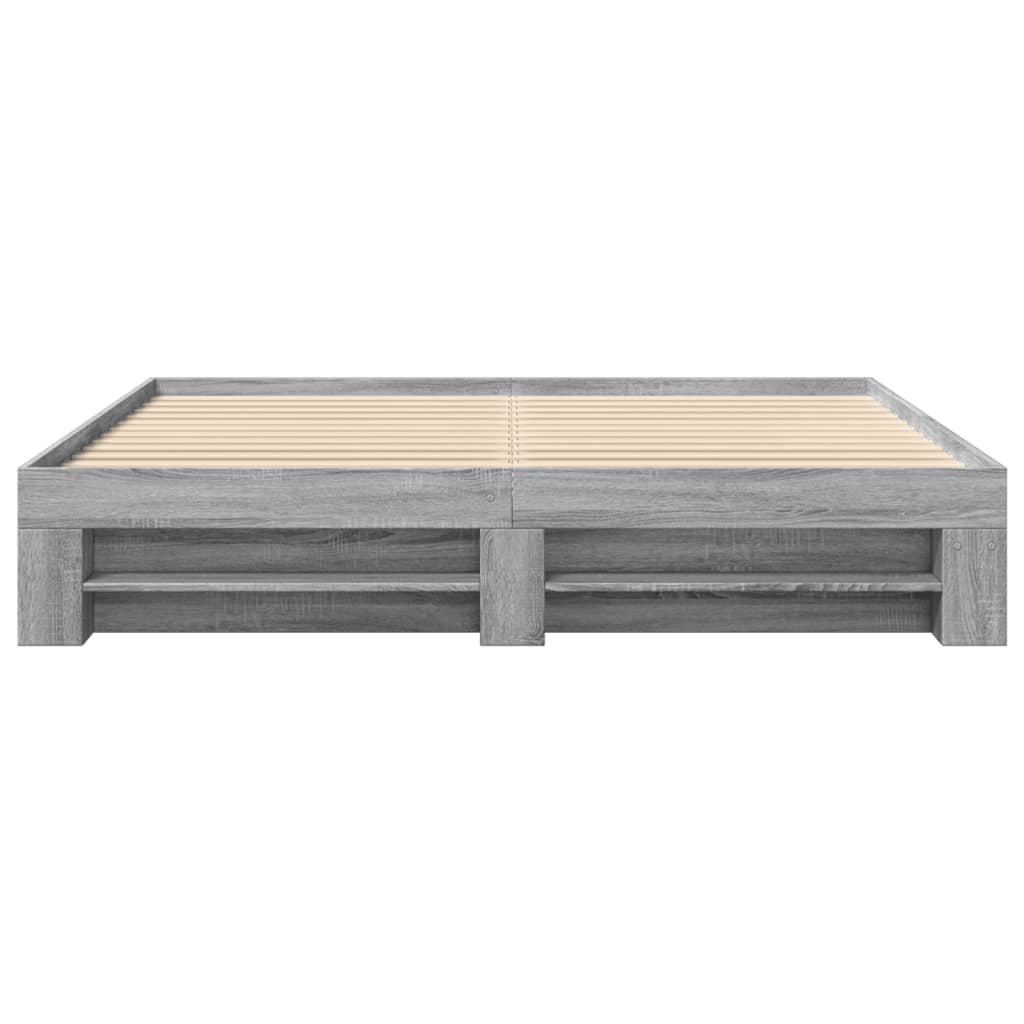 Cadre de lit sans matelas sonoma gris 180x200 cm - XIOS