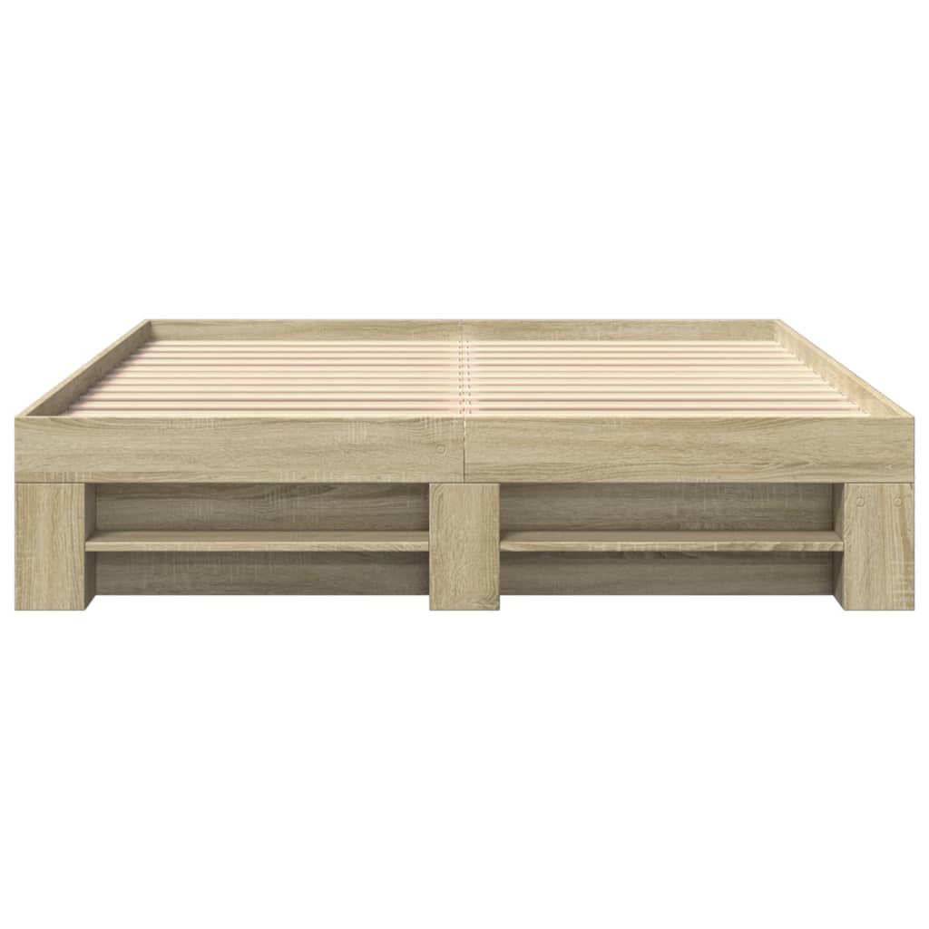 Cadre de lit sans matelas chêne sonoma 150x200 cm - XIOS