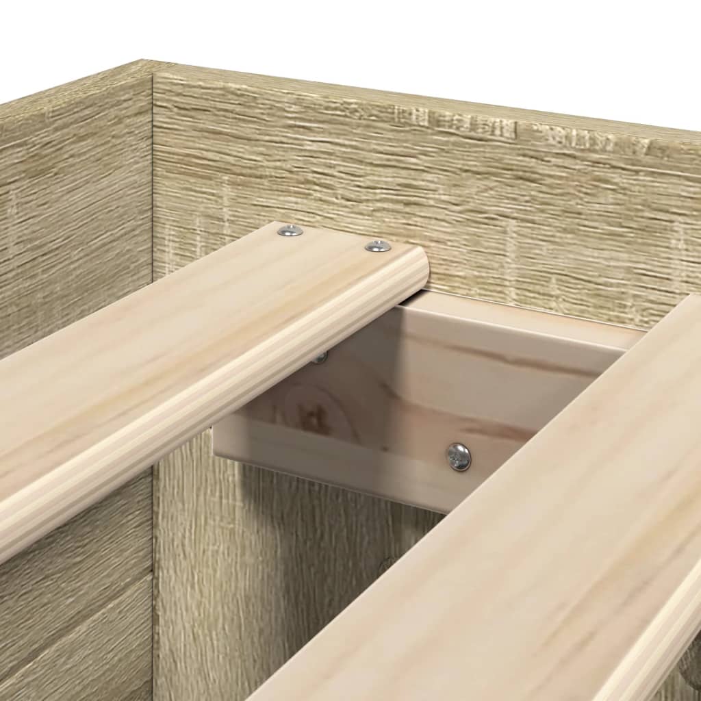 Cadre de lit sans matelas chêne sonoma 100x200 cm - XIOS