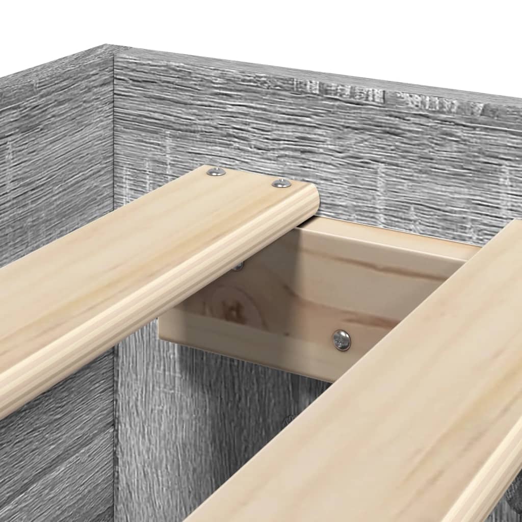 Cadre de lit sans matelas sonoma gris 90x200 cm - XIOS