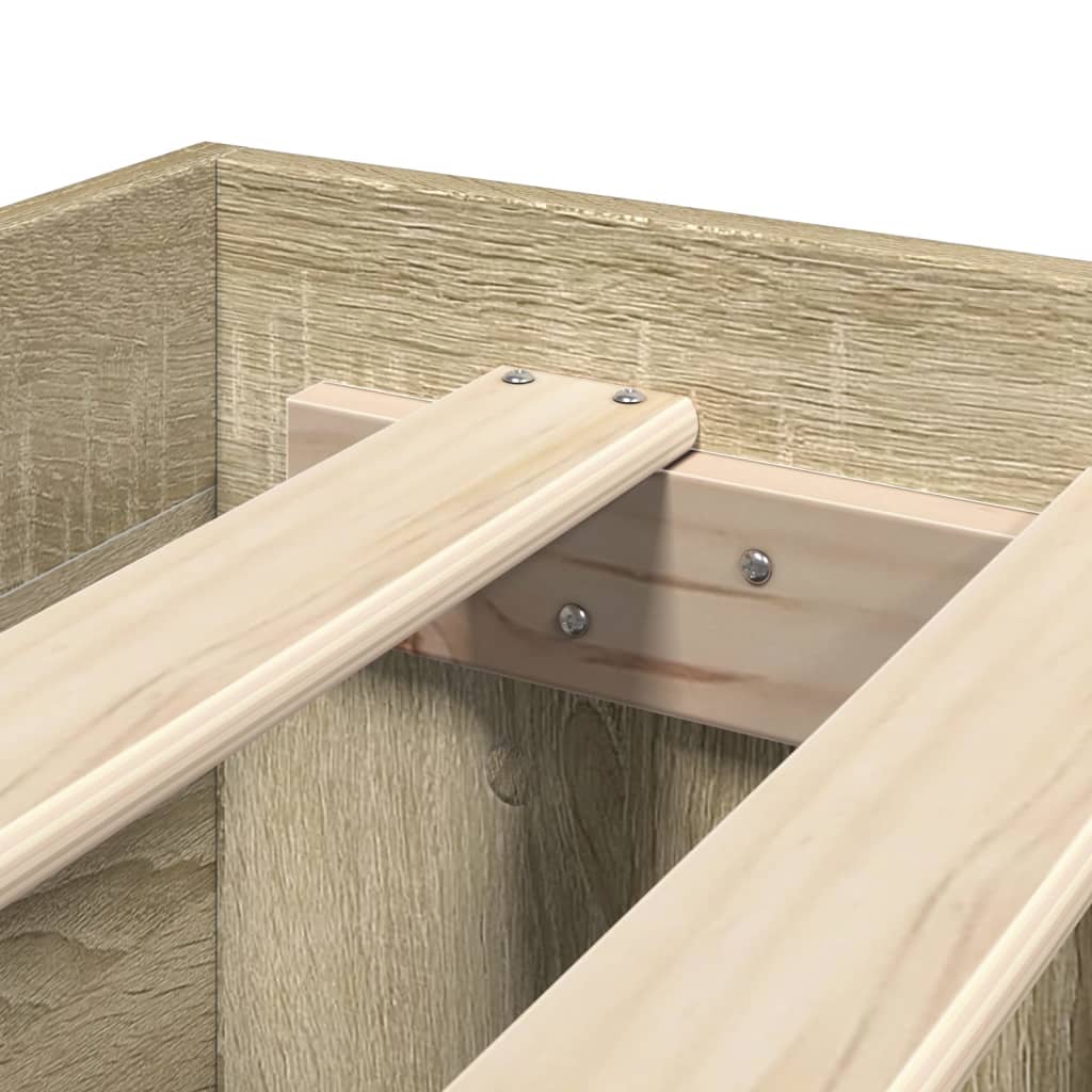 Cadre de lit sans matelas chêne sonoma 140x190 cm - XIOS