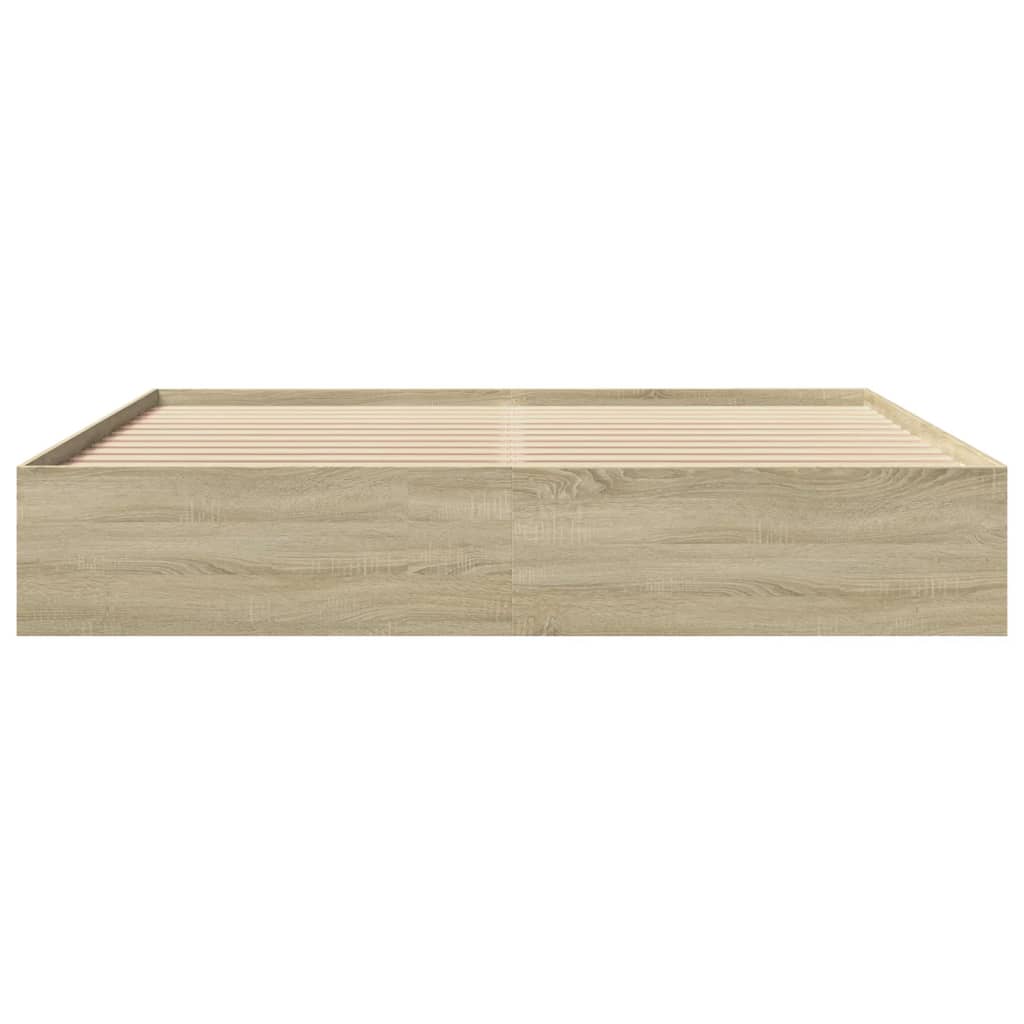 Cadre de lit sans matelas chêne sonoma 180x200 cm - XIOS