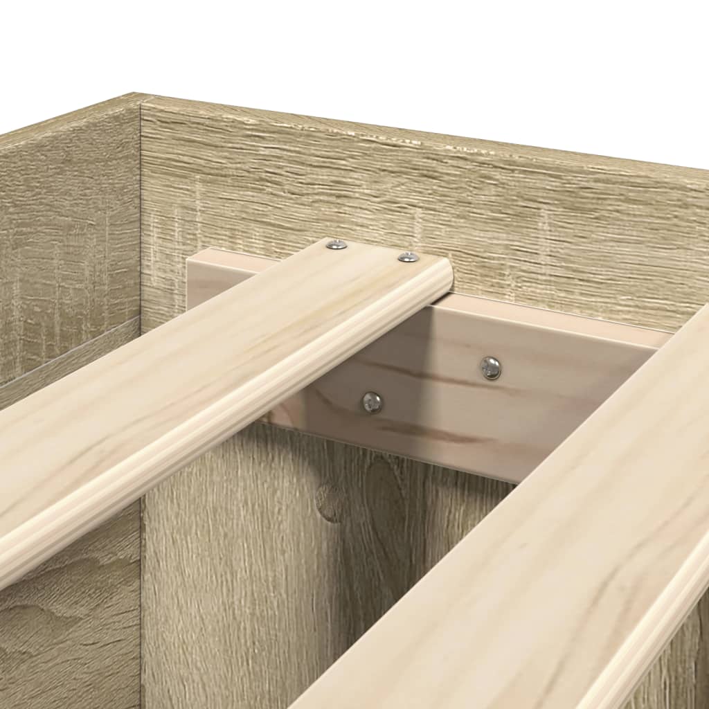 Cadre de lit sans matelas chêne sonoma 180x200 cm - XIOS