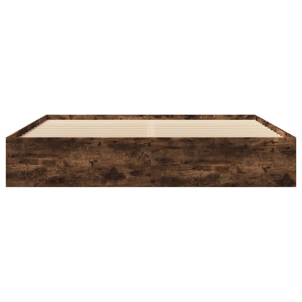 Cadre de lit sans matelas chêne fumé 180x200 cm - XIOS