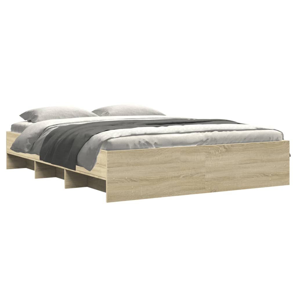 Cadre de lit sans matelas chêne sonoma 160x200 cm - XIOS