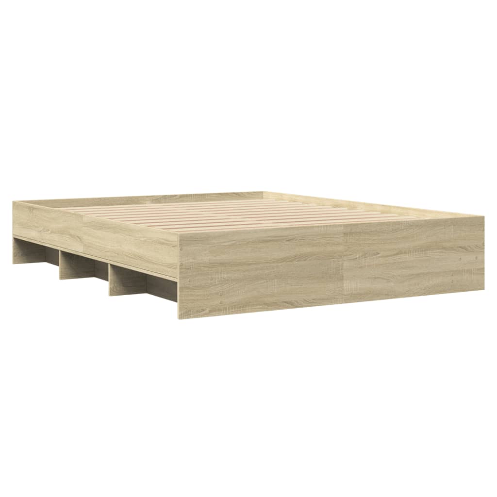Cadre de lit sans matelas chêne sonoma 160x200 cm - XIOS
