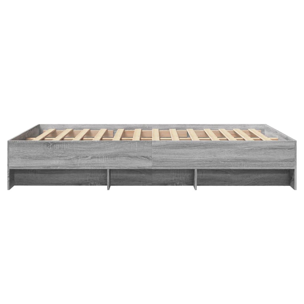 Cadre de lit sans matelas sonoma gris 140x200 cm - XIOS