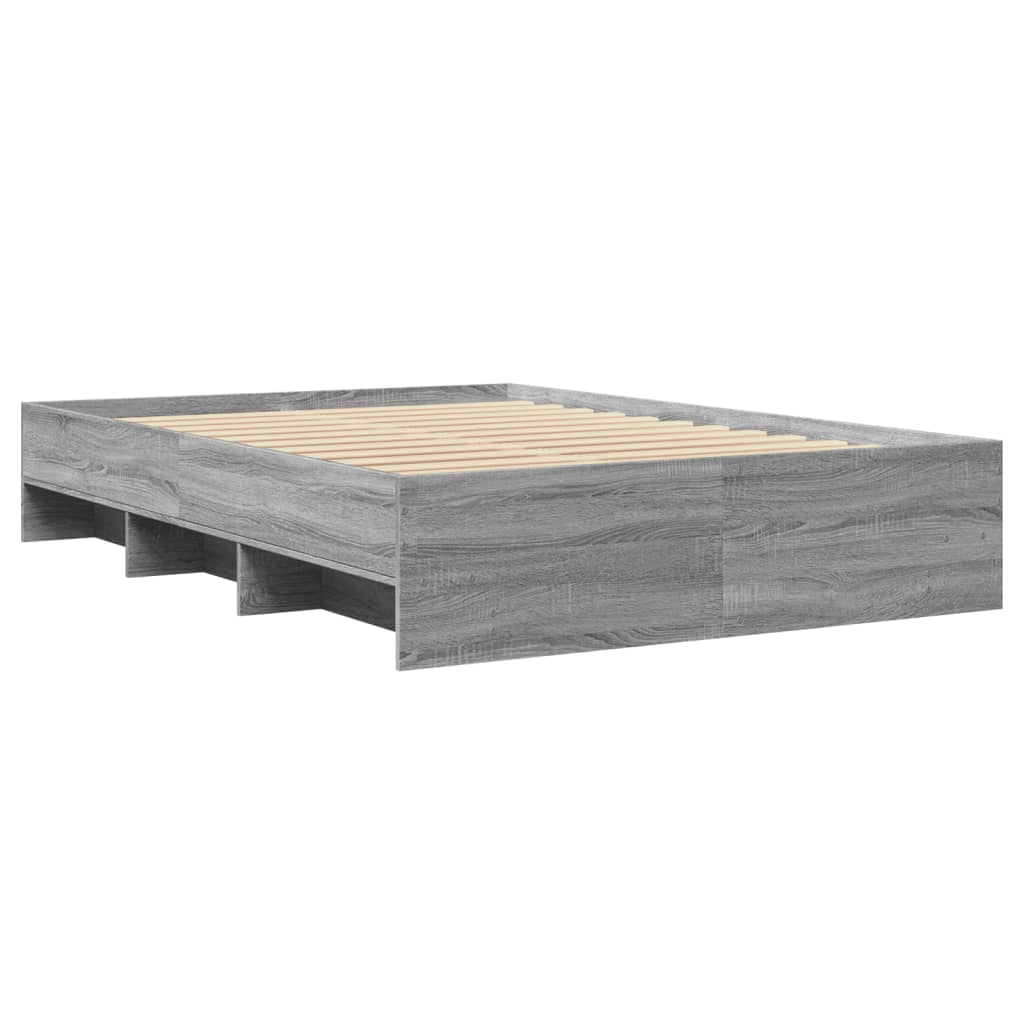 Cadre de lit sans matelas sonoma gris 140x200 cm - XIOS