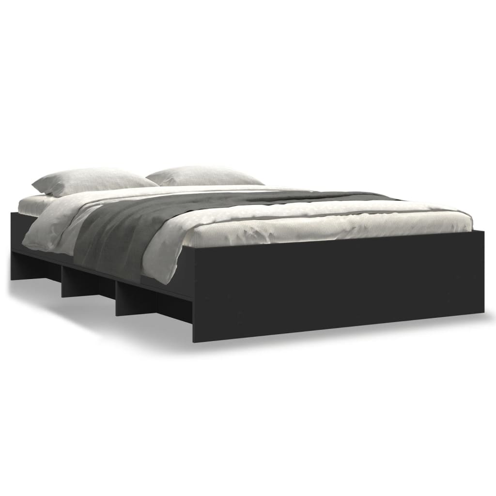 Cadre de lit sans matelas noir 120x200 cm - XIOS