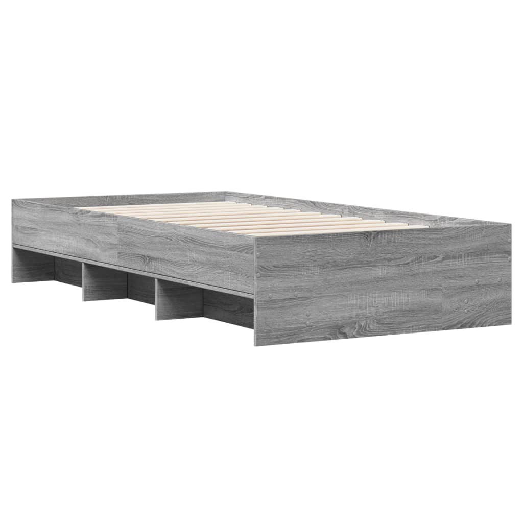 Cadre de lit sans matelas sonoma gris 100x200 cm - XIOS