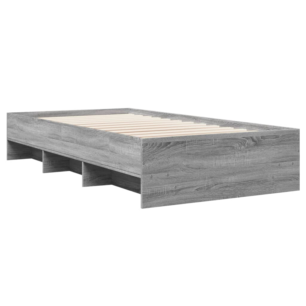 Cadre de lit sans matelas sonoma gris 100x200 cm - XIOS