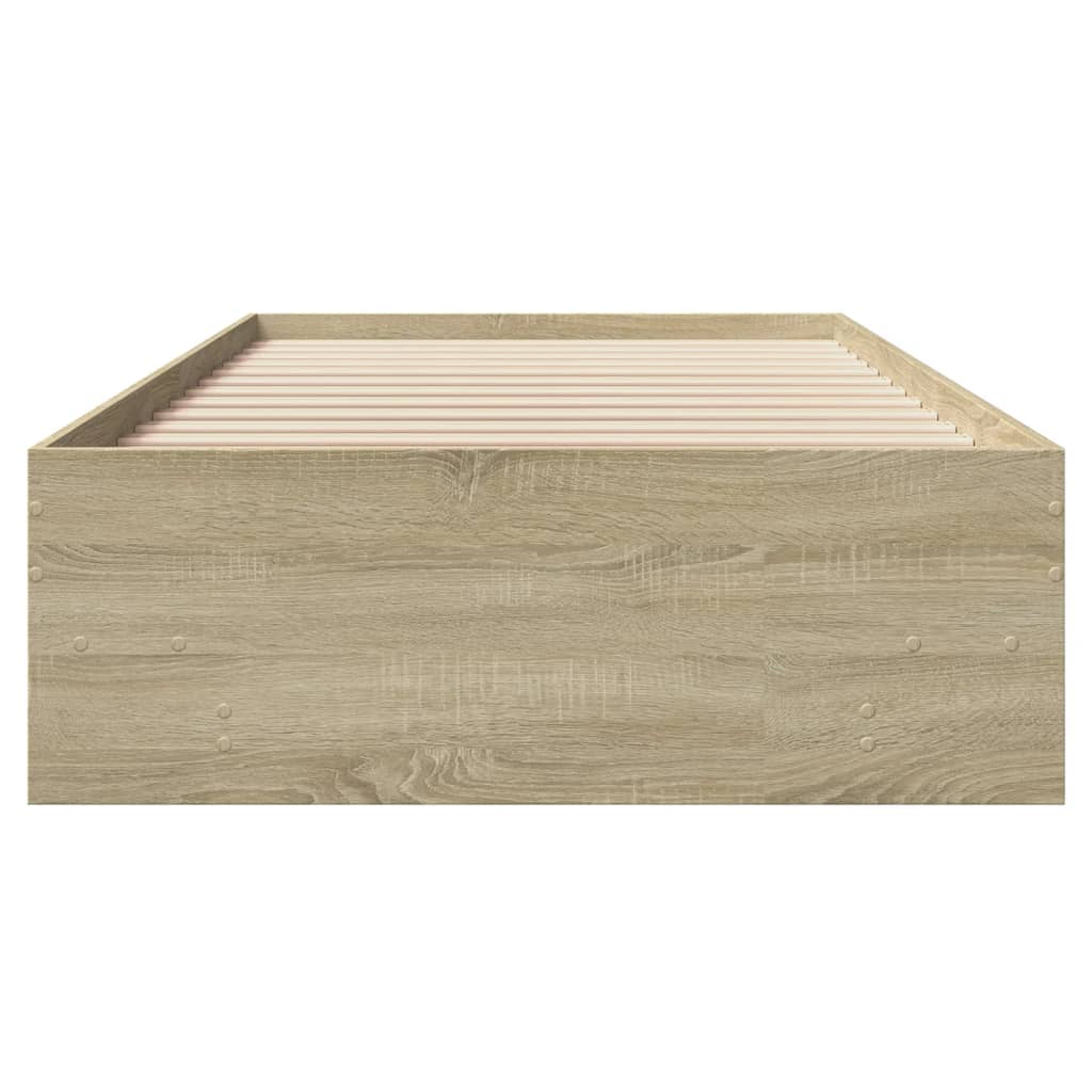 Cadre de lit sans matelas chêne sonoma 90x200 cm - XIOS
