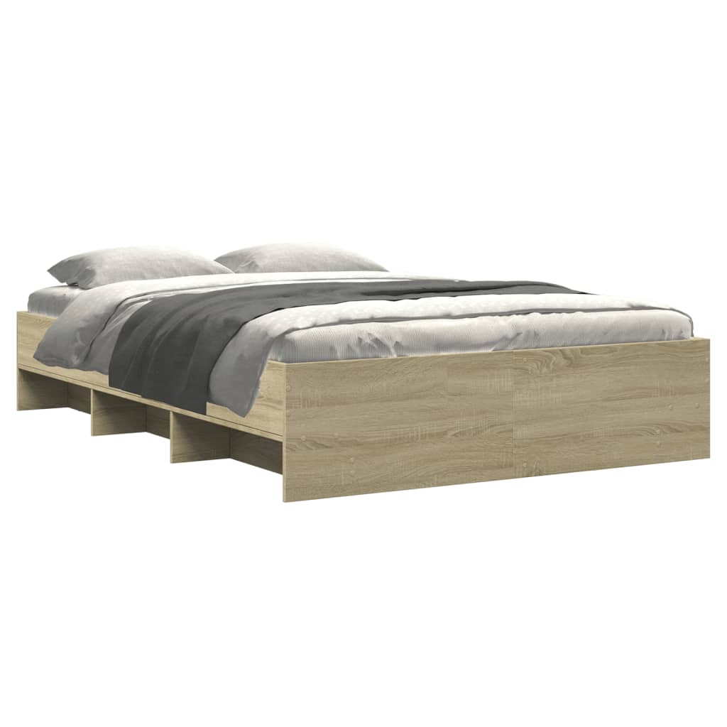 Cadre de lit sans matelas chêne sonoma 135x190 cm - XIOS