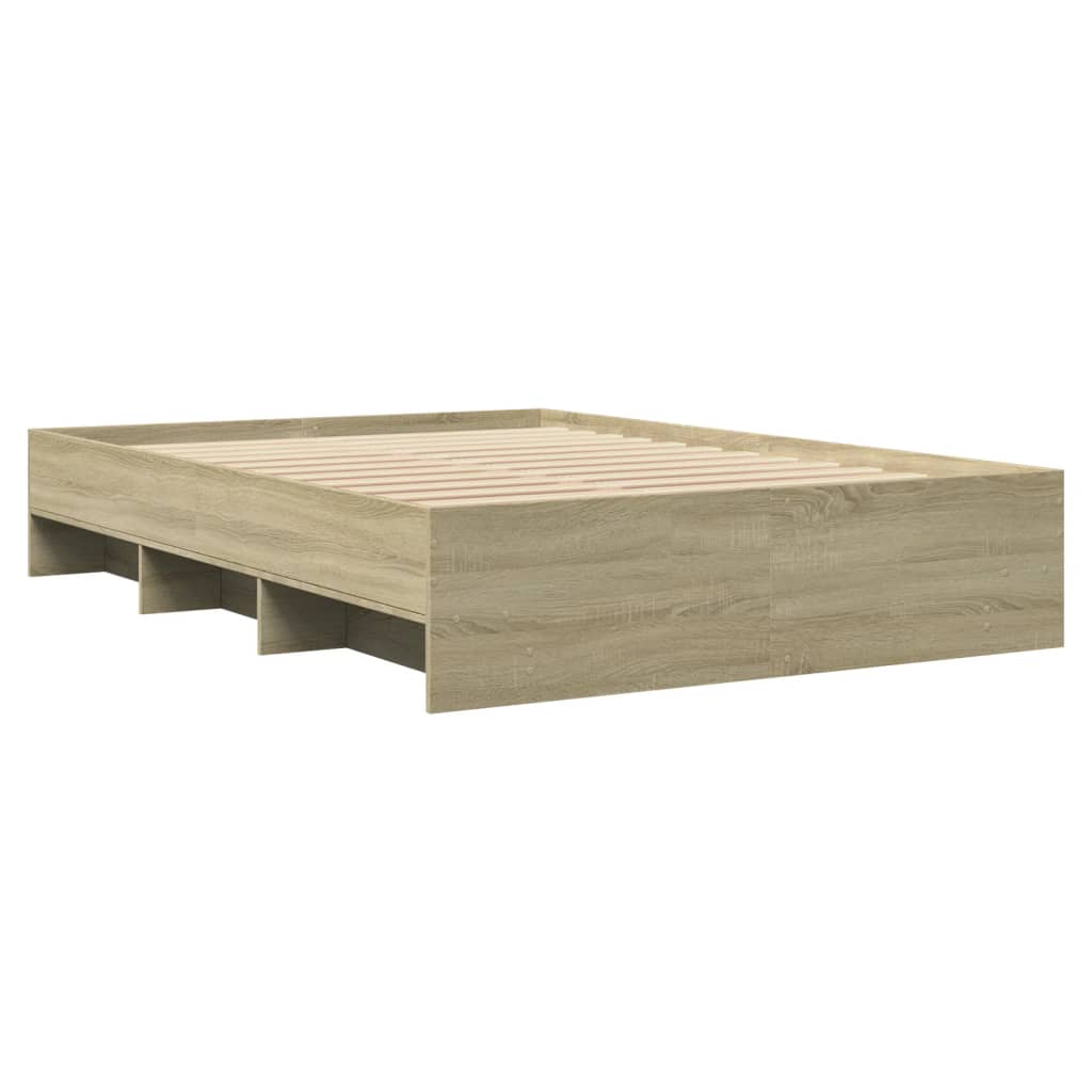 Cadre de lit sans matelas chêne sonoma 135x190 cm - XIOS