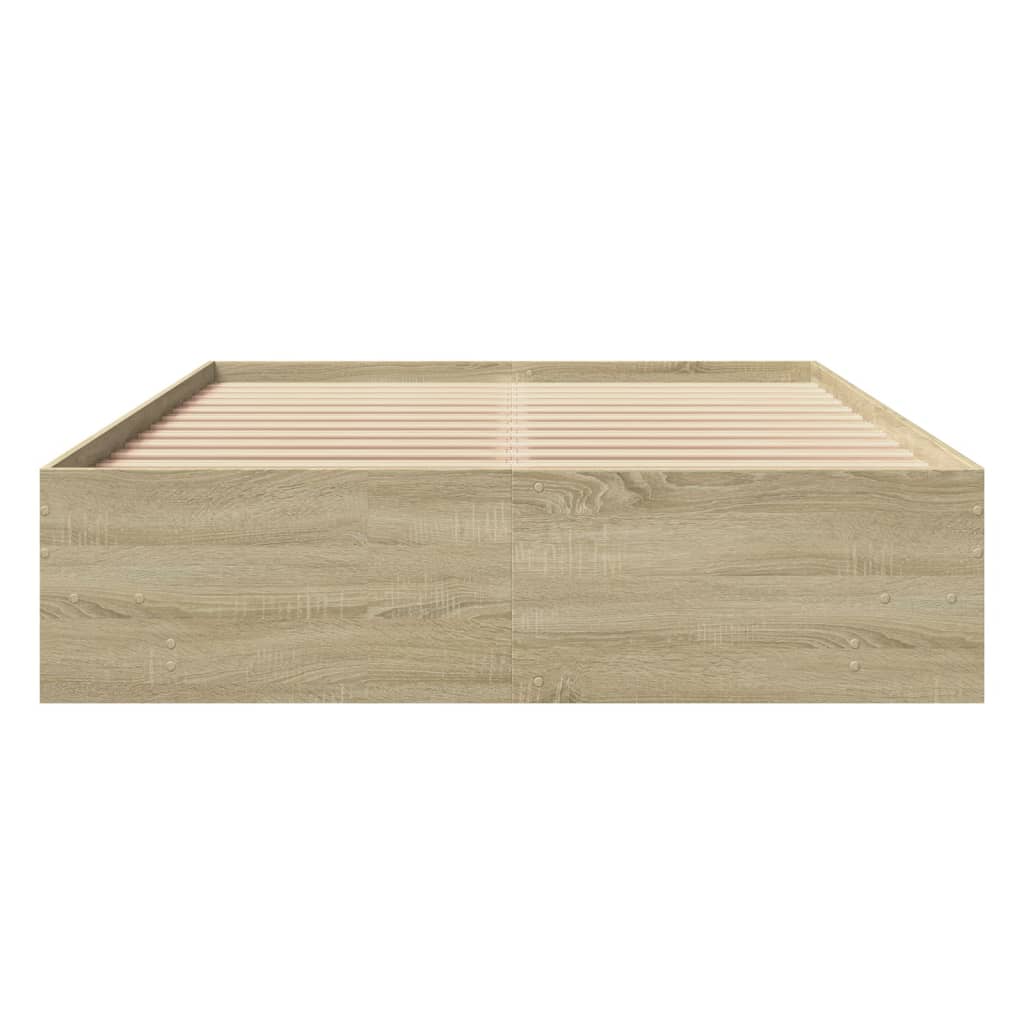 Cadre de lit sans matelas chêne sonoma 135x190 cm - XIOS