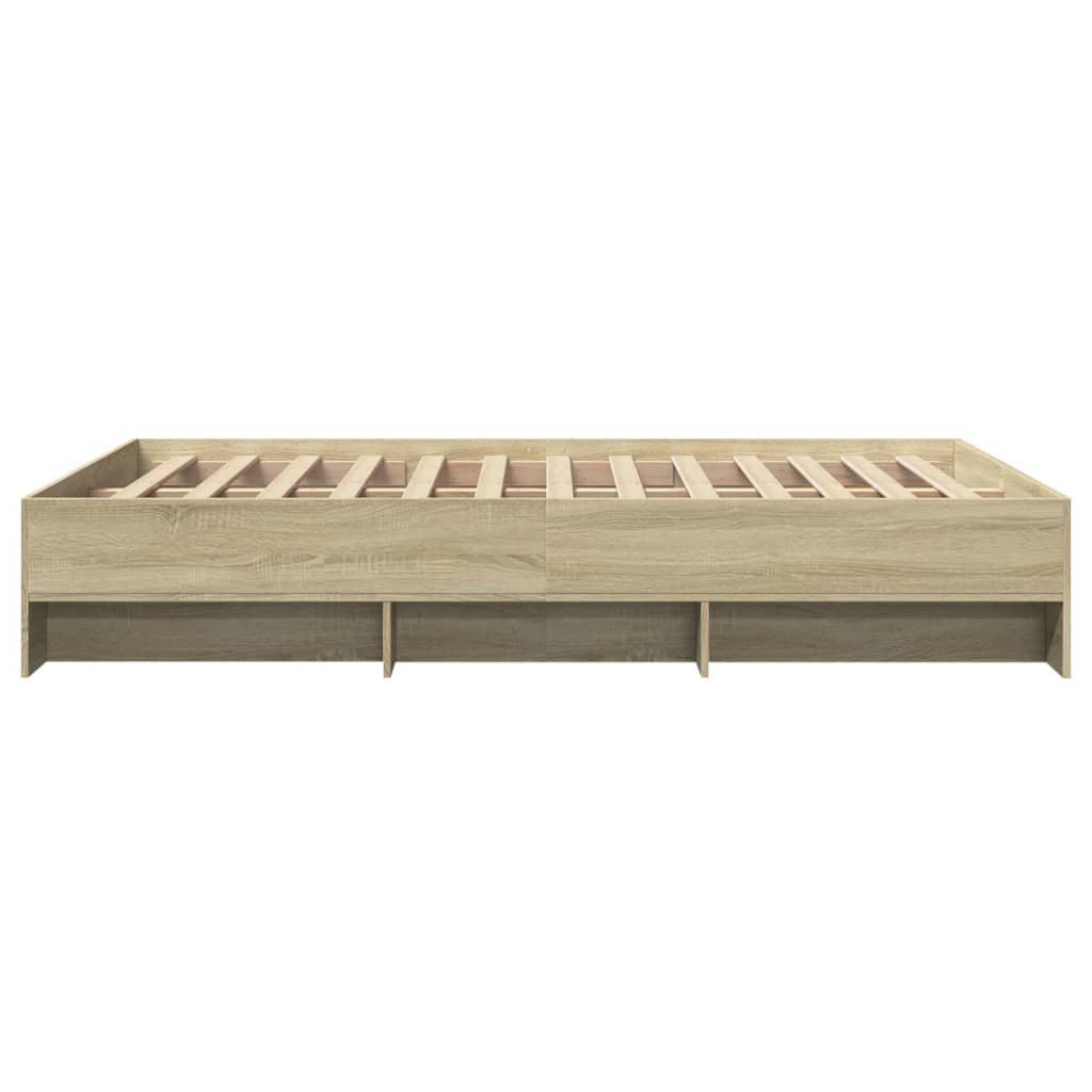 Cadre de lit sans matelas chêne sonoma 135x190 cm - XIOS
