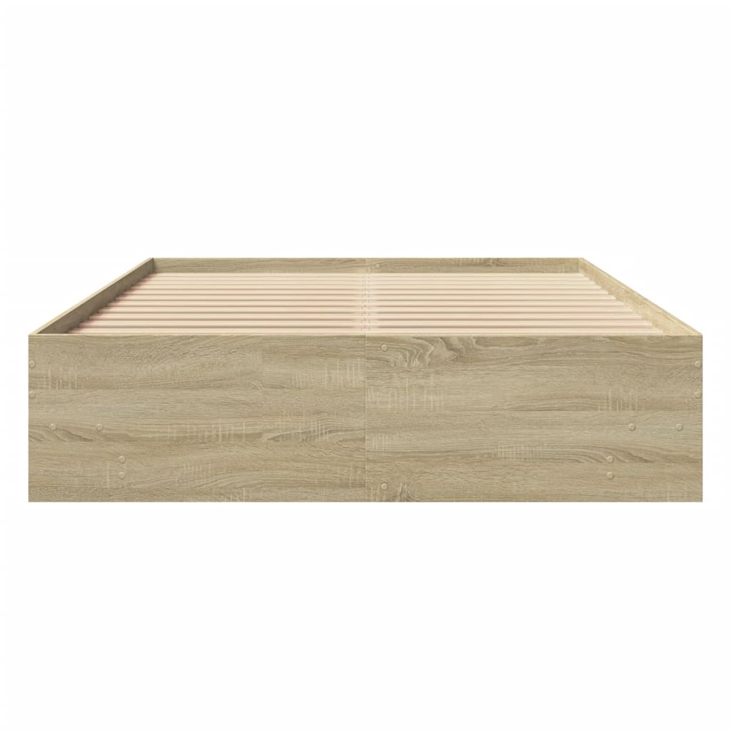 Cadre de lit sans matelas chêne sonoma 120x190 cm - XIOS