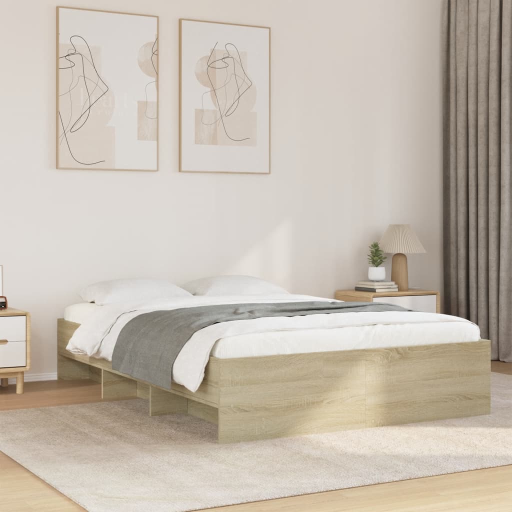 Cadre de lit sans matelas chêne sonoma 120x190 cm - XIOS