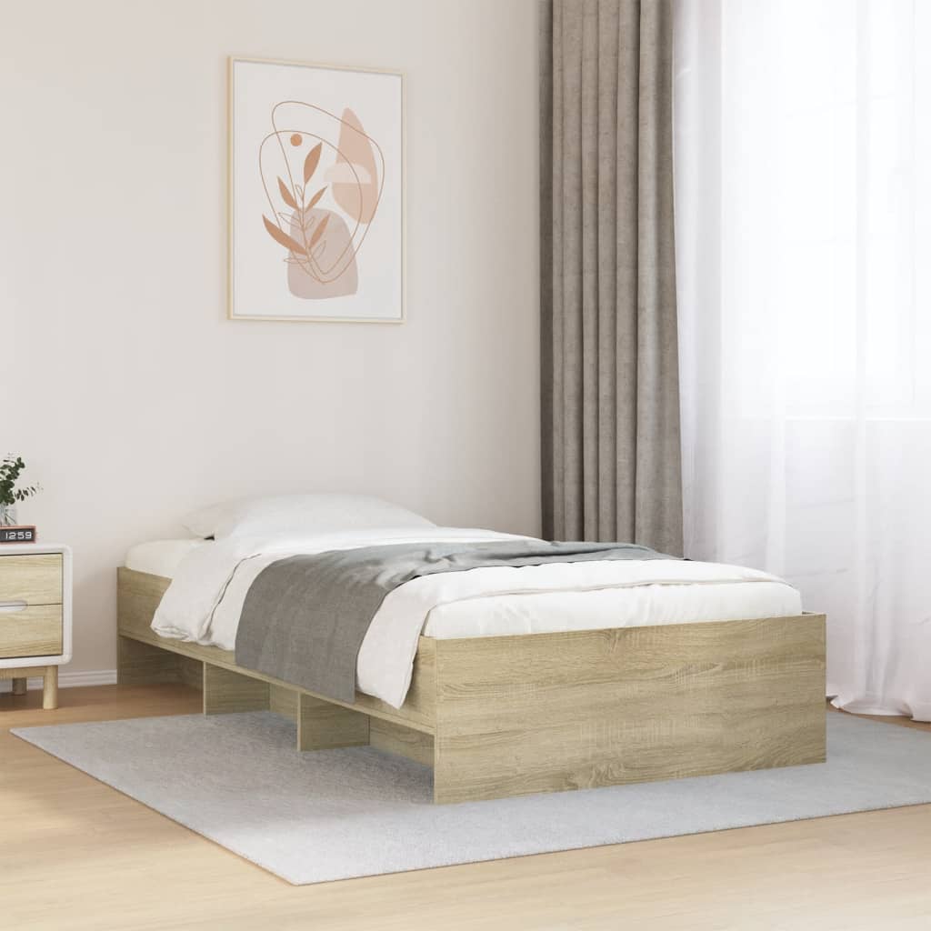 Cadre de lit sans matelas chêne sonoma 90x190 cm - XIOS