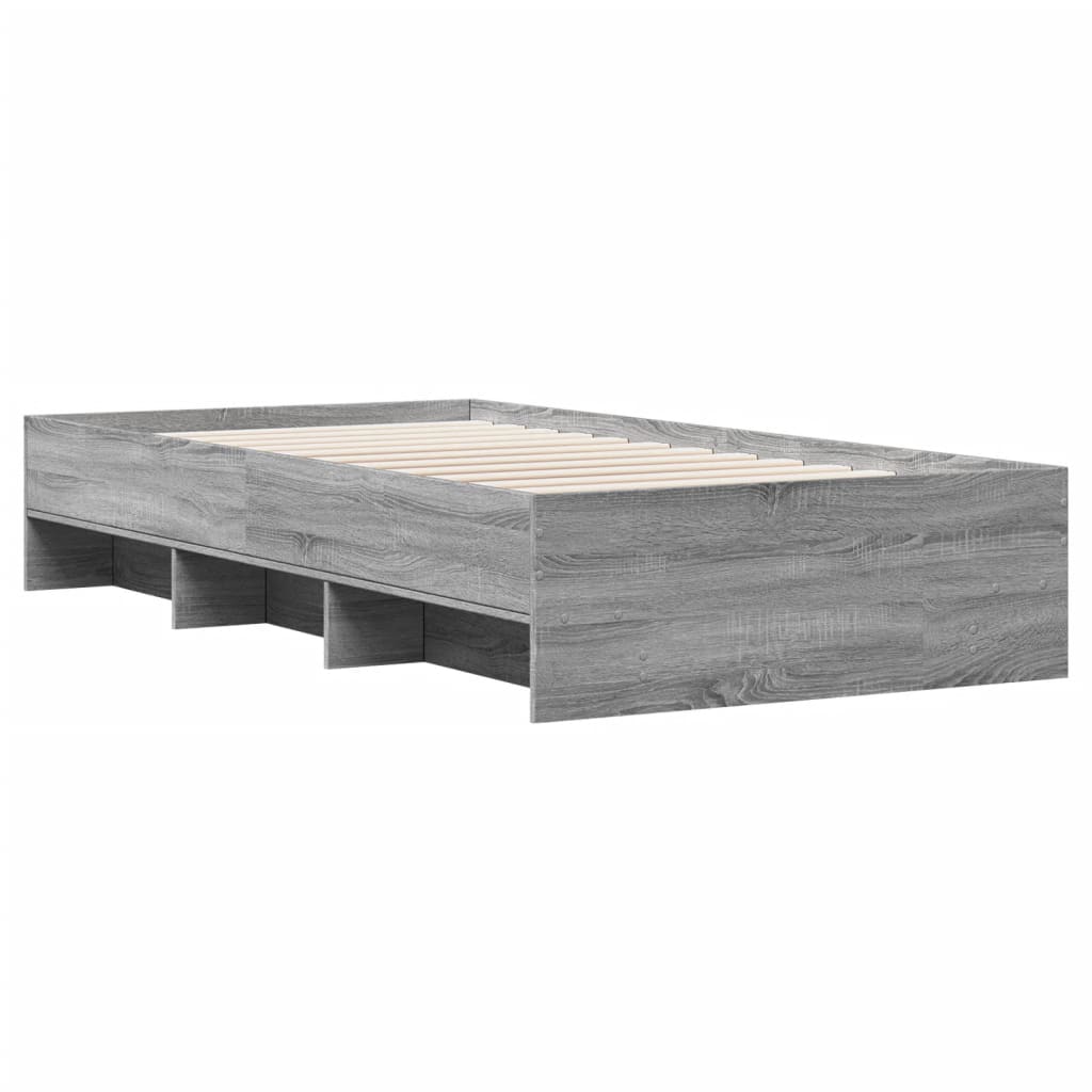 Cadre de lit sans matelas sonoma gris 75x190 cm - XIOS