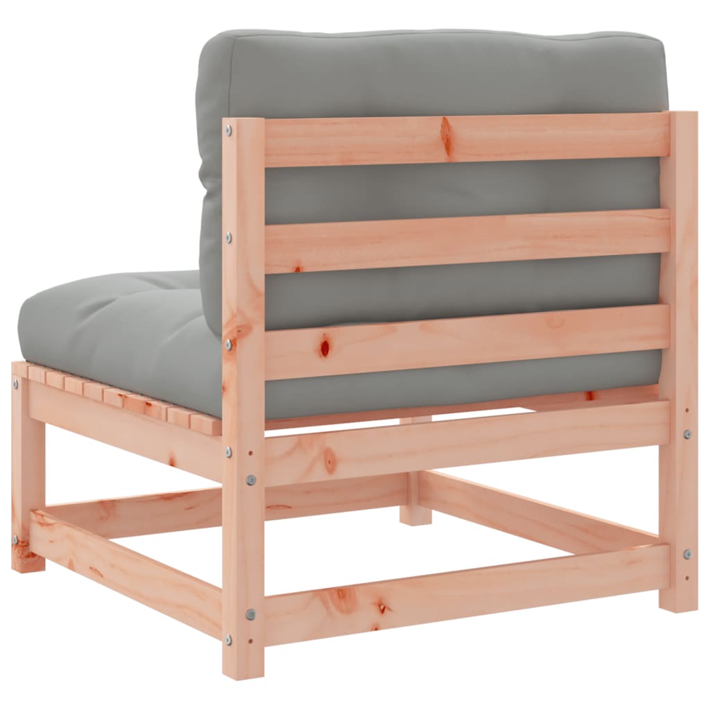Salon de jardin 3 pcs et coussins bois massif sapin de douglas - XIOS