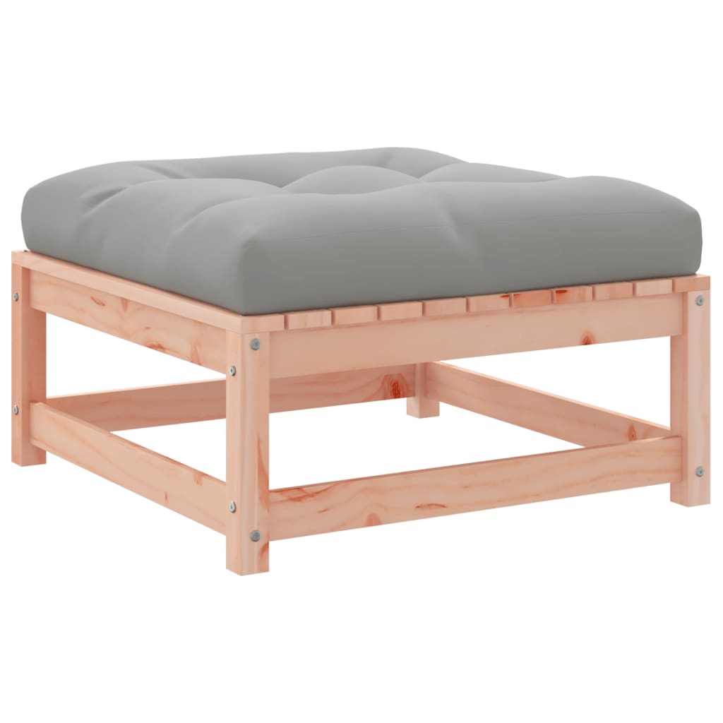 Salon de jardin 3 pcs et coussins bois massif sapin de douglas - XIOS