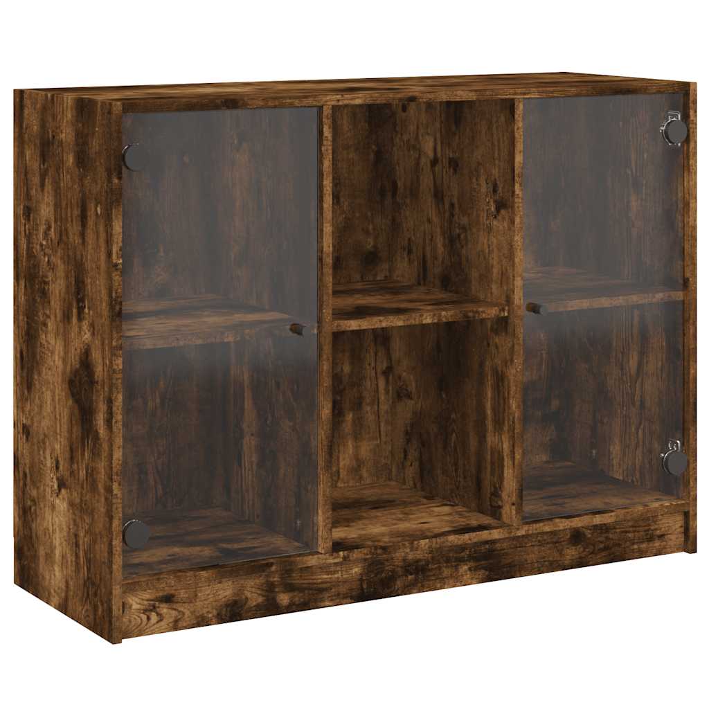 Buffet chêne fumé 102x37x75,5 cm bois d'ingénierie - XIOS