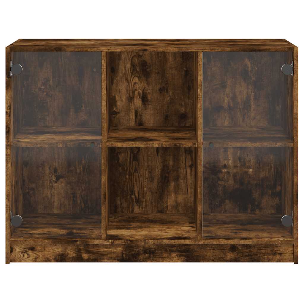 Buffet chêne fumé 102x37x75,5 cm bois d'ingénierie - XIOS