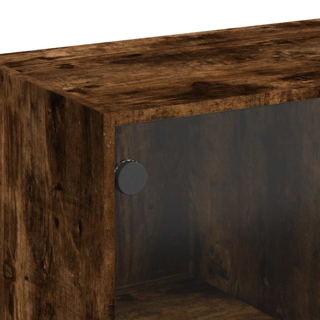 Buffet chêne fumé 102x37x75,5 cm bois d'ingénierie - XIOS