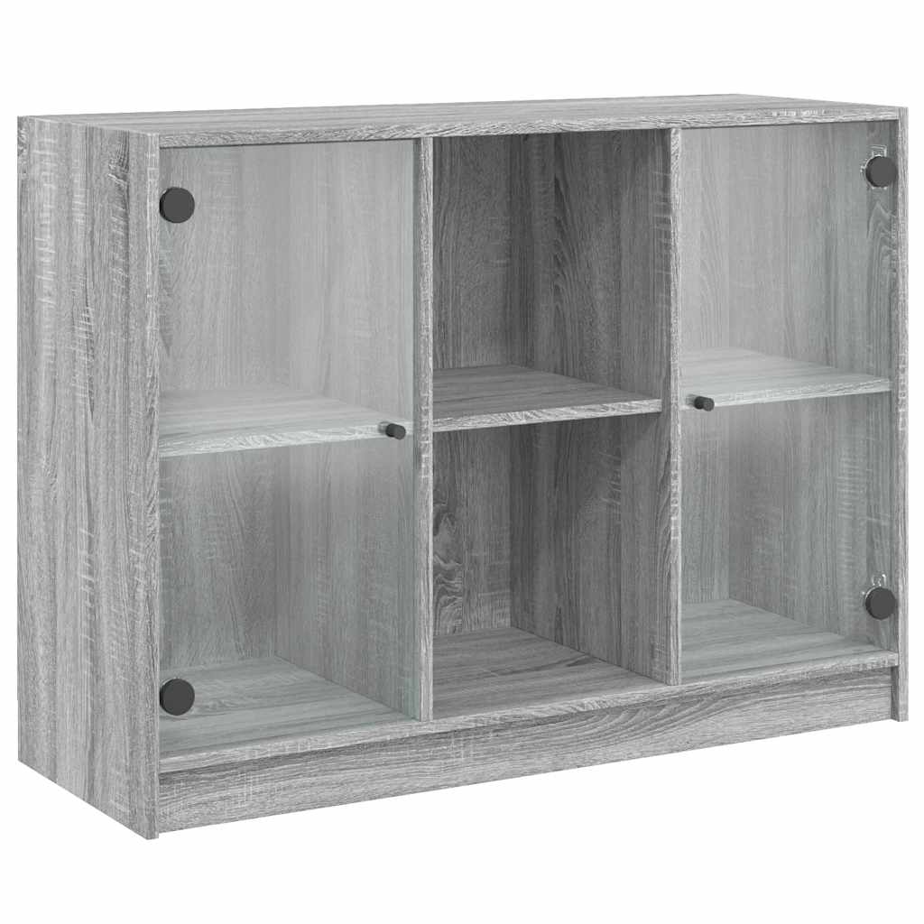 Buffet sonoma gris 102x37x75,5 cm bois d'ingénierie - XIOS