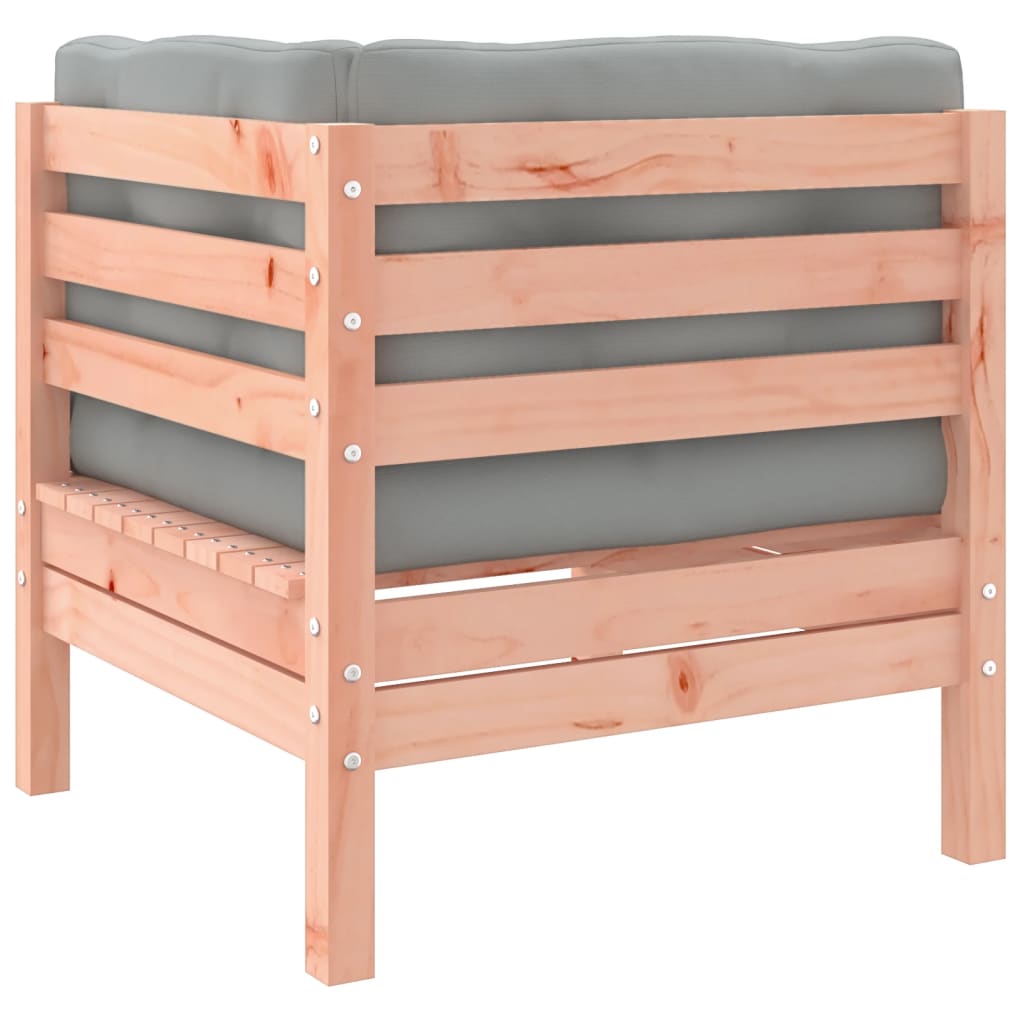 Salon de jardin 7 pcs et coussins bois massif sapin de douglas - XIOS