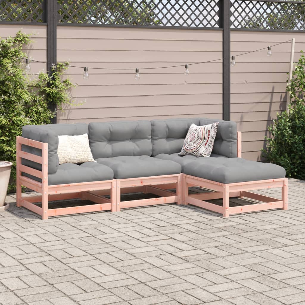 Salon de jardin 4 pcs bois massif sapin de douglas - XIOS