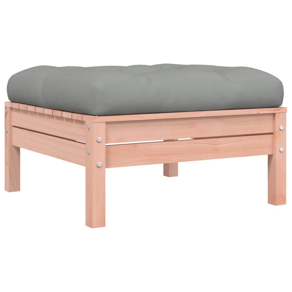 Salon de jardin 5 pcs et coussins bois massif sapin de douglas - XIOS