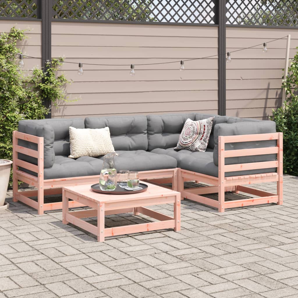 Salon de jardin 5 pcs bois massif sapin de douglas - XIOS