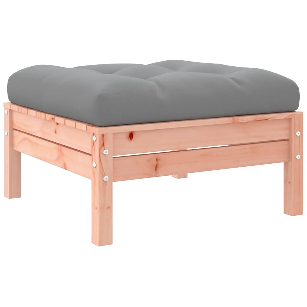Salon de jardin 6 pcs et coussins bois massif sapin de douglas - XIOS