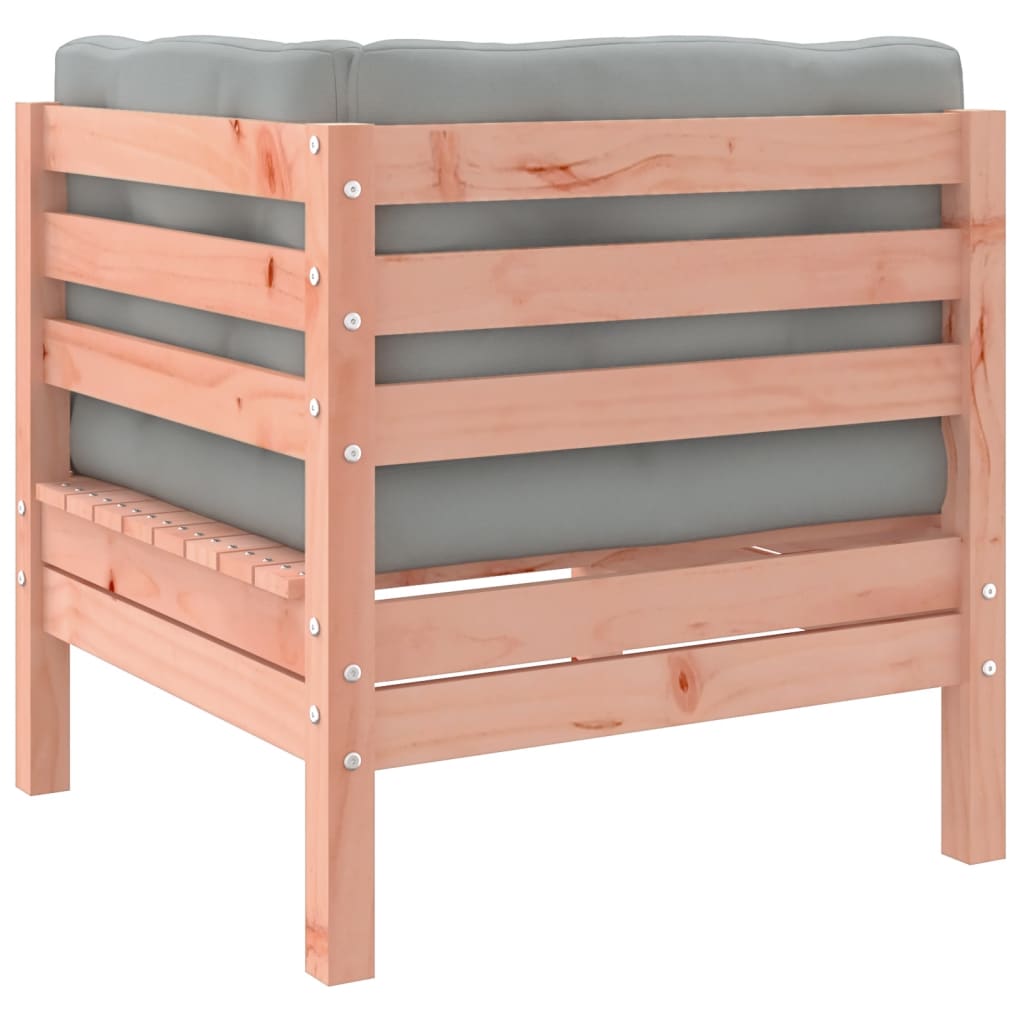 Salon de jardin 6 pcs et coussins bois massif sapin de douglas - XIOS