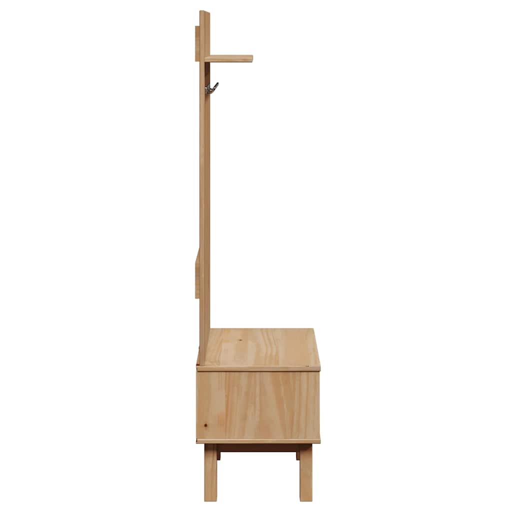 Meuble d'entrée OTTA 50x40x160 cm bois massif de pin - XIOS