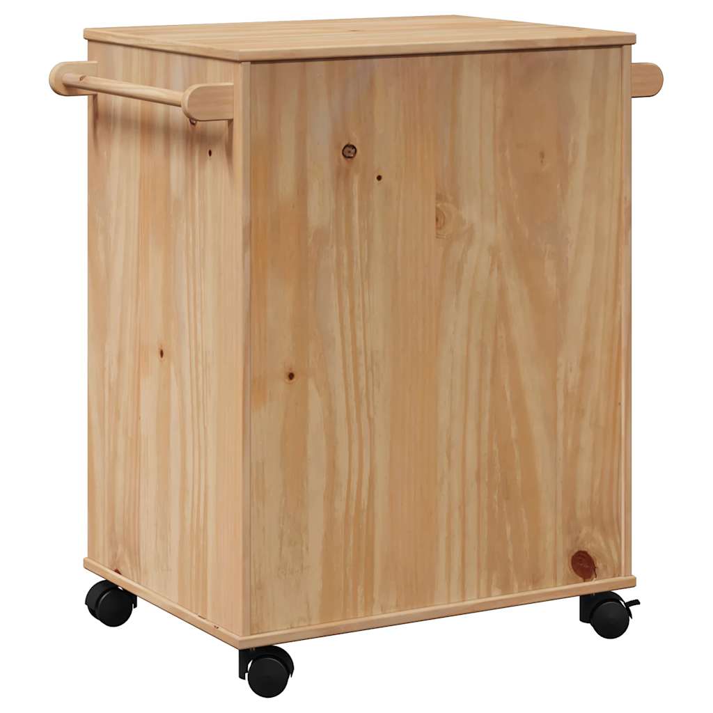 Chariot de cuisine OTTA 59x45x80 cm bois massif de pin - XIOS