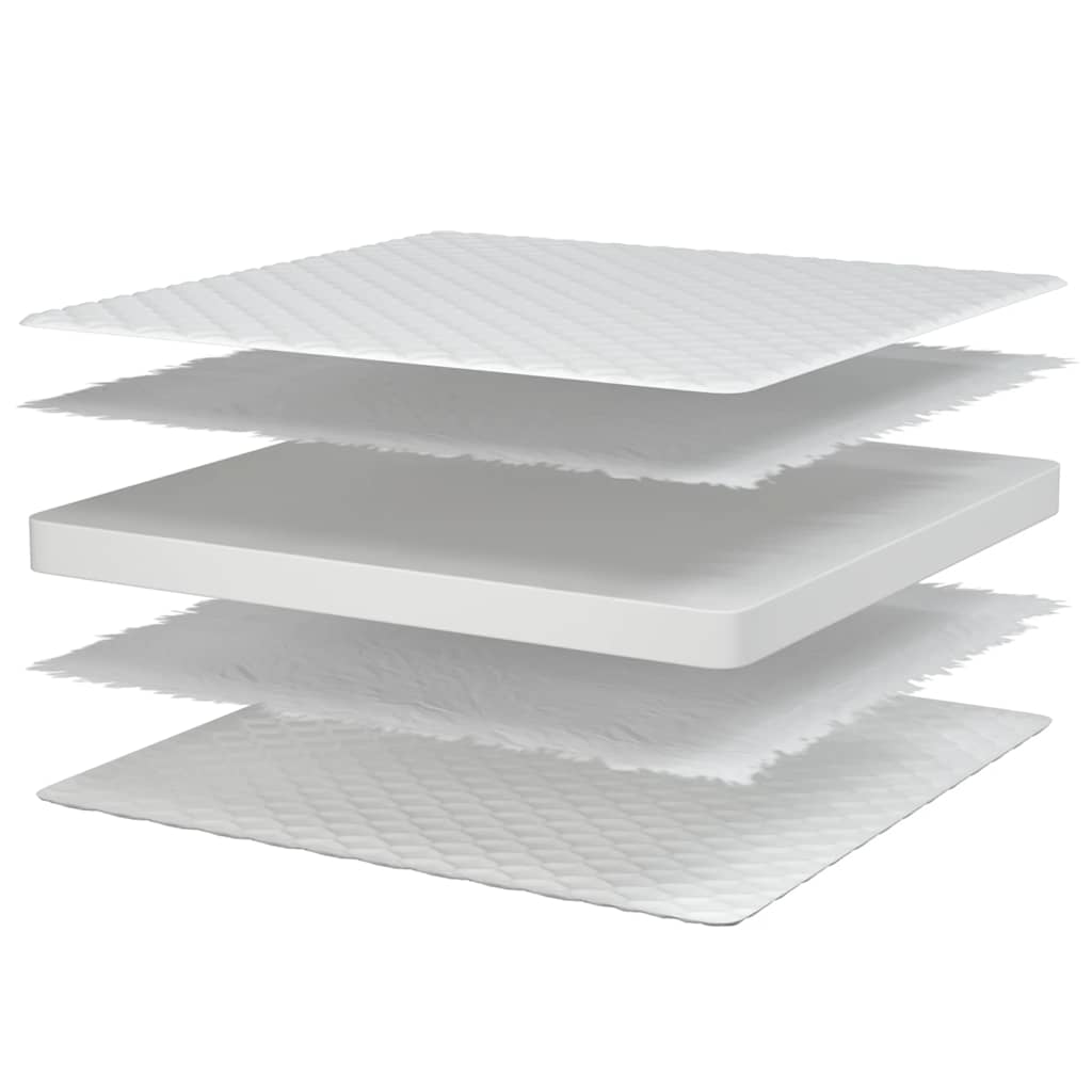 Matelas en mousse à mémoire de forme blanc 80x160x17 cm doux - XIOS