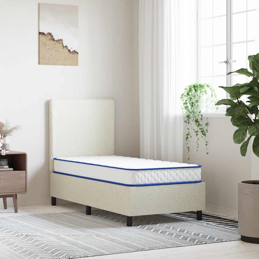 Matelas en mousse à mémoire de forme blanc 80x160x17 cm doux - XIOS