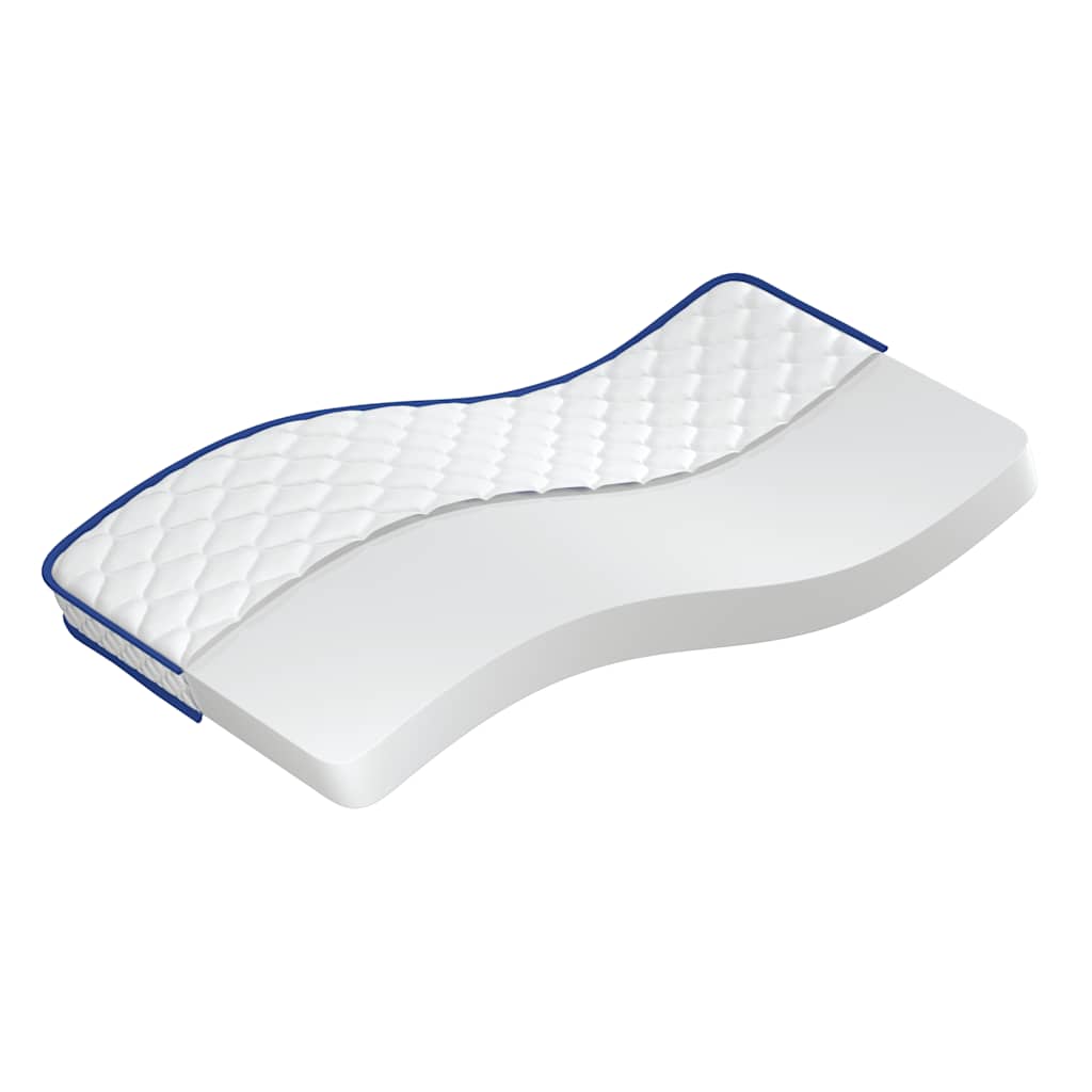 Matelas en mousse à mémoire de forme blanc 90x190x17 cm doux - XIOS