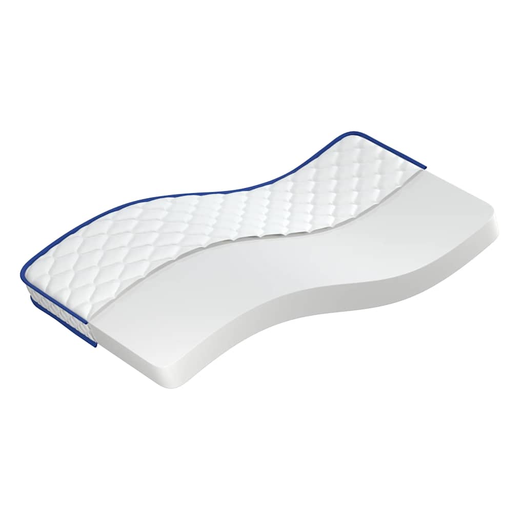 Matelas en mousse à mémoire de forme blanc 100x200x17 cm doux - XIOS