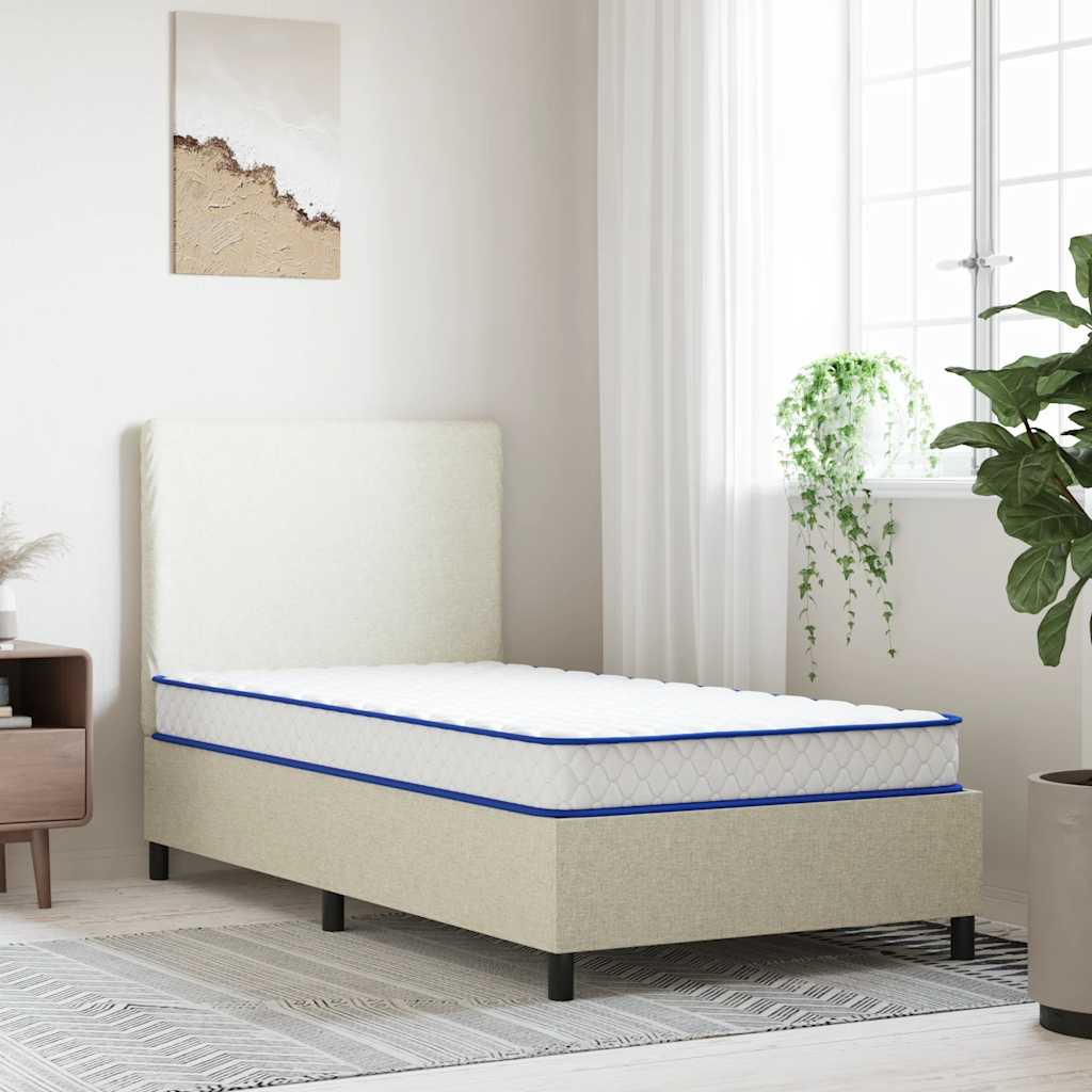 Matelas en mousse à mémoire de forme blanc 100x200x17 cm doux - XIOS