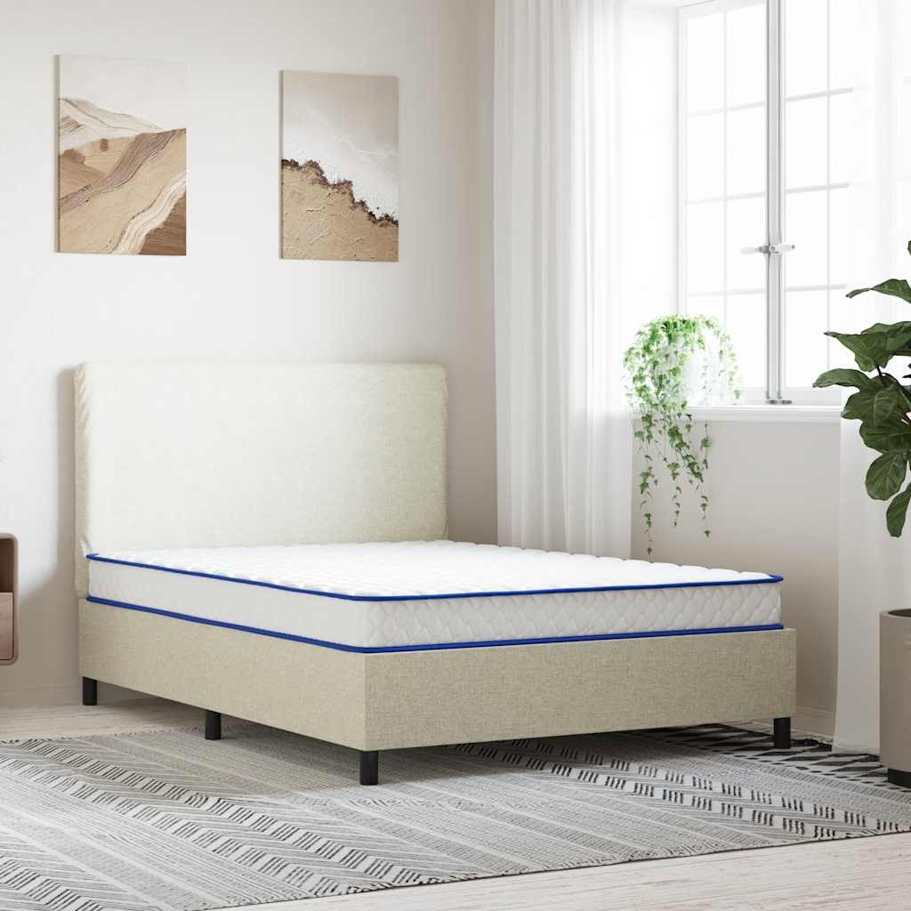 Matelas en mousse à mémoire de forme blanc 140x190x17 cm doux - XIOS
