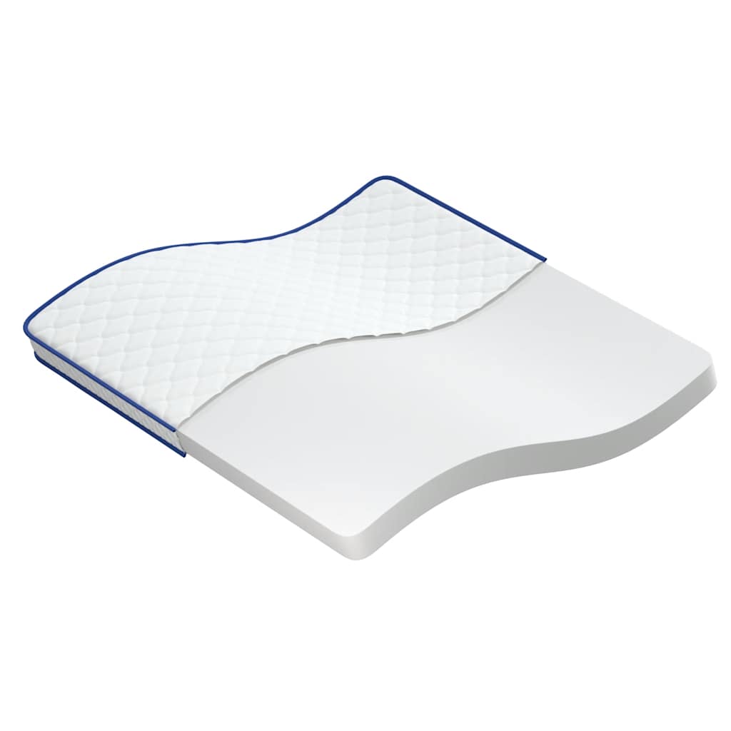 Matelas en mousse à mémoire de forme blanc 200x200x17 cm doux