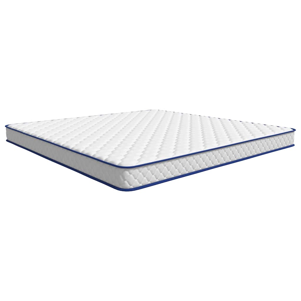 Matelas en mousse à mémoire de forme blanc 200x200x17 cm doux