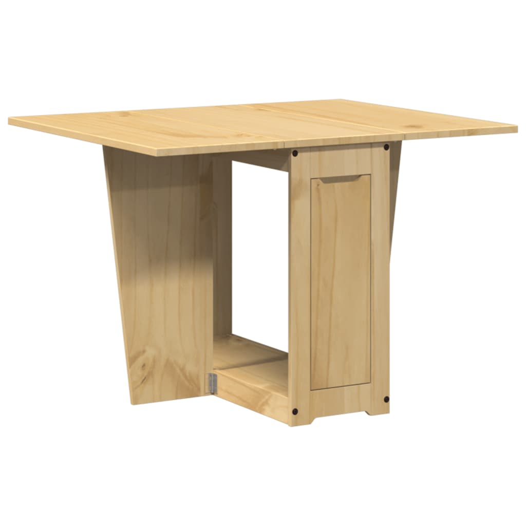 Table à manger papillon pliable Corona cire marron bois de pin - XIOS