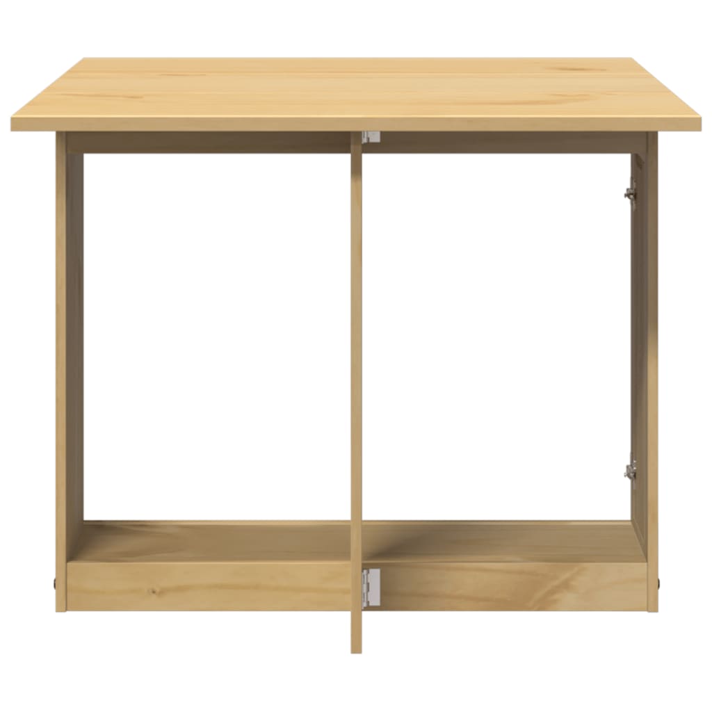 Table à manger papillon pliable Corona cire marron bois de pin - XIOS