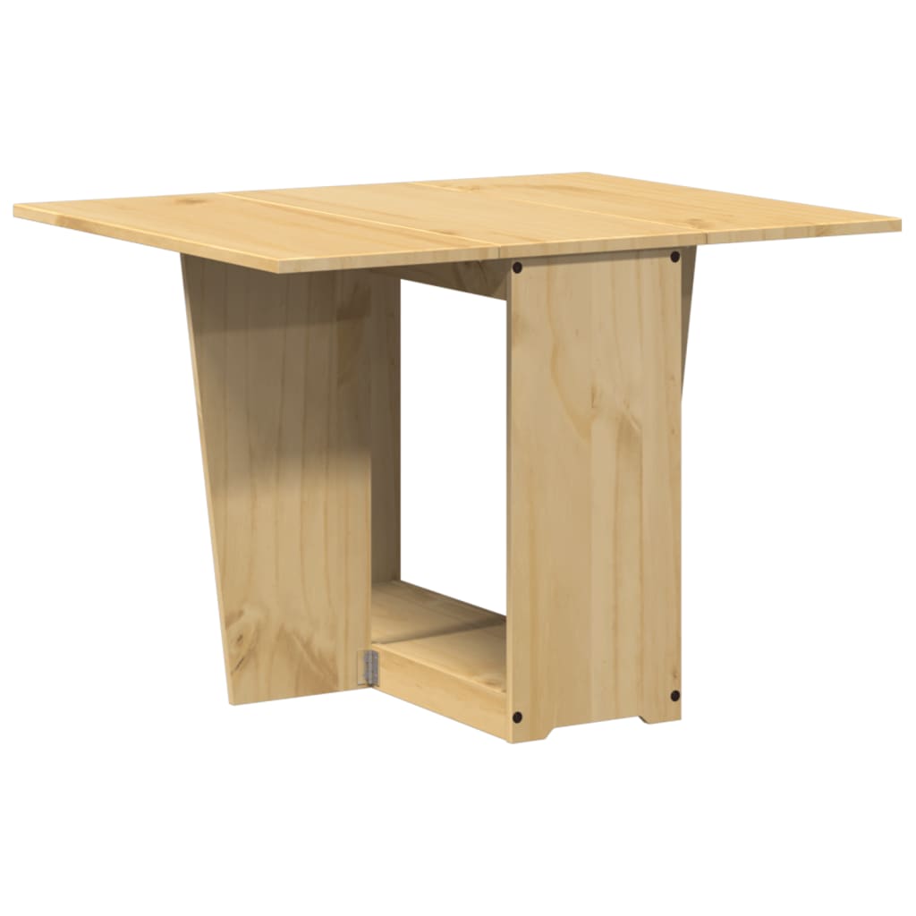 Table à manger papillon pliable Corona cire marron bois de pin - XIOS