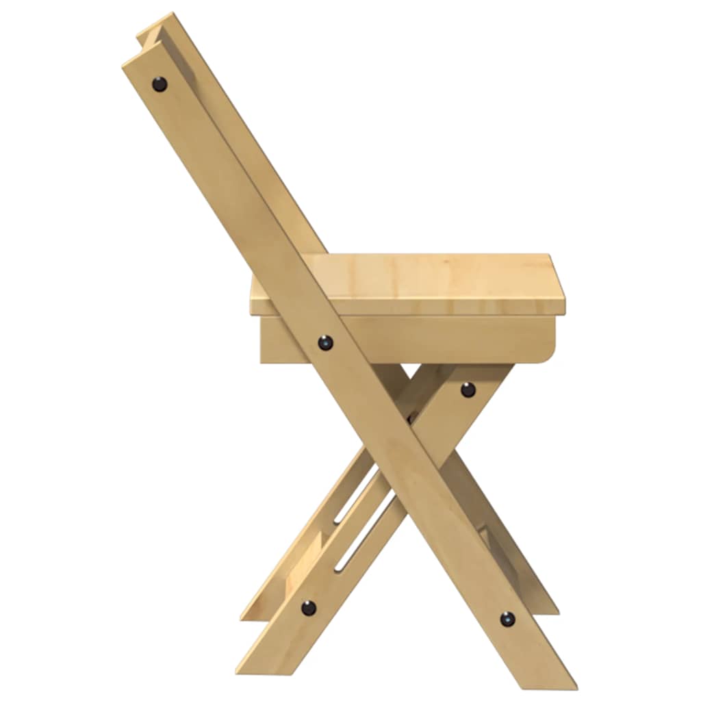 Chaises à manger pliables lot de 4 Corona bois massif de pin - XIOS